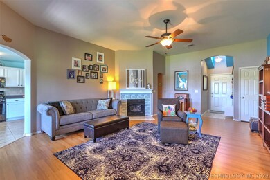 The Newly Tiled Gas Fireplace Surround is the cent