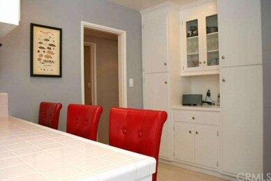 Breakfast bar and built-in cabinets