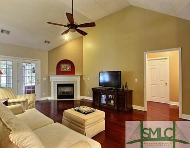 Living Room. Great Room Features Vaulted Ceilings,