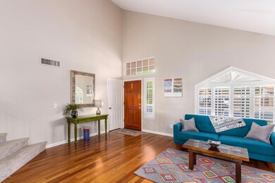 Bamboo wood flooring.