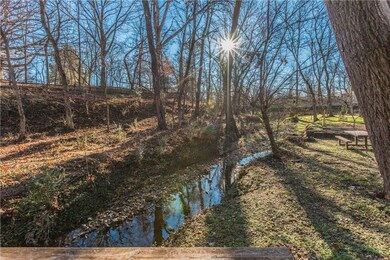 Town Brach Creek which flows through Downtown Bentonville and to the Crystal Bridges Museum