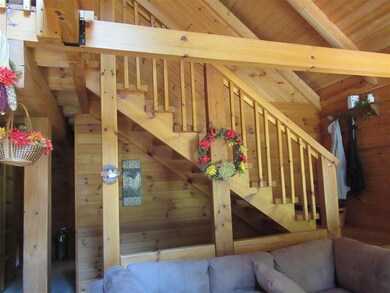 Stairs leading to master bedroom.