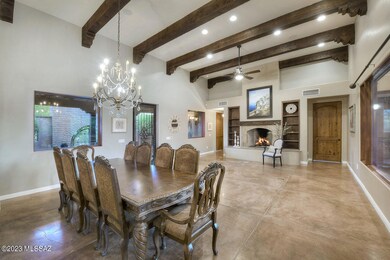 Living Room & Dining Room w/ Fireplace