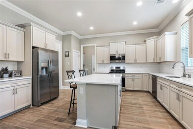 Quartz countertops, backsplash