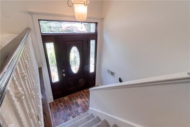 BEAUTIFUL brick entry way.