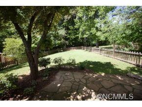 Great fenced backyard