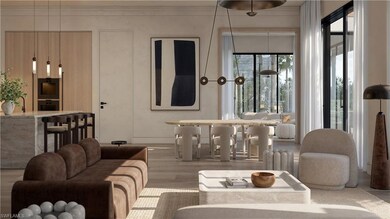 Living area featuring wood finished floors  - Rendering