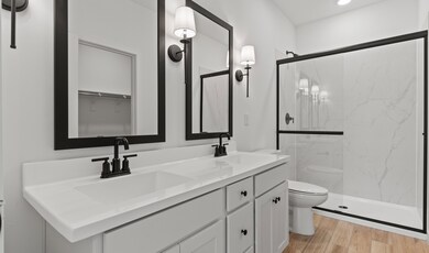 Primary bath with dual sinks