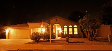 front at dusk