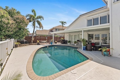 Pool area view to patio