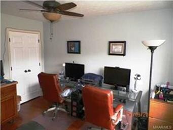 Third bedroom being used as an office