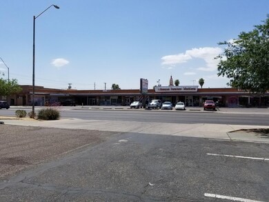 Across the street view of Plaza