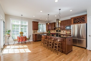 Stainless Steel appliances, custom tile backsplash