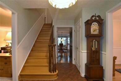 Stairs with tile floors