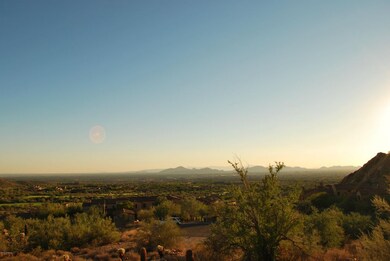 sunset over nearby mountains