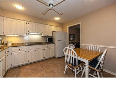 Fully applianced kitchen with eating space