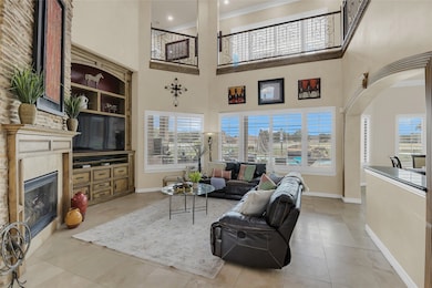Family Room with wall of windows with views to the