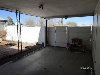 COVERED PATIO OR FUTURE CARPORT