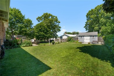 Fully fenced back yard.