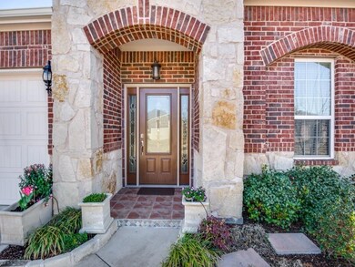 Decorative Brick and Stone Entryway