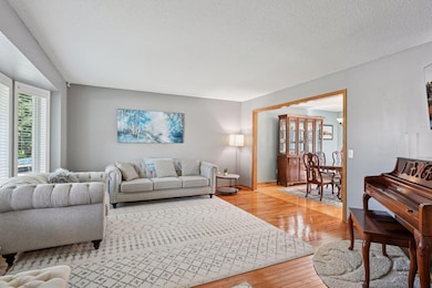 Living room with hardwood floors
