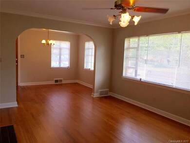 Living room and dining room