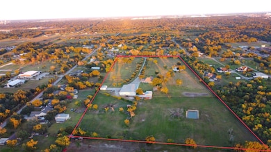 Aerial View from the back of the property with app