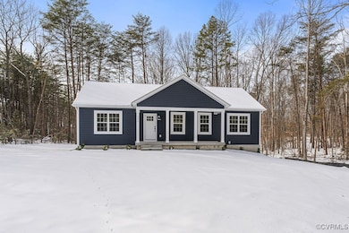 View of single story home