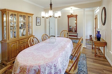 Formal dining as you enter the home