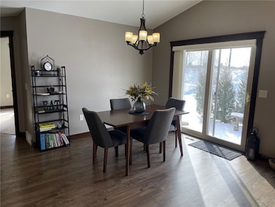 Nice dining space! Patio leads to concrete patio!