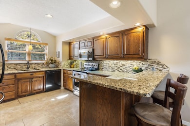 Kitchen bar with seating