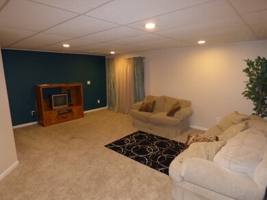 In finished walk-out basement
