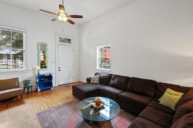 (204) Looking back towards the front door from the living space.
