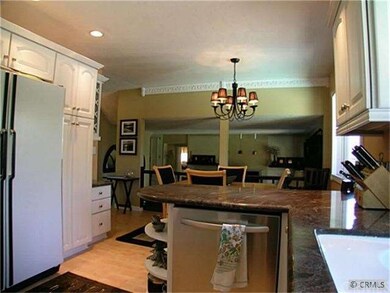 From the kitchen looking toward the step-down fami