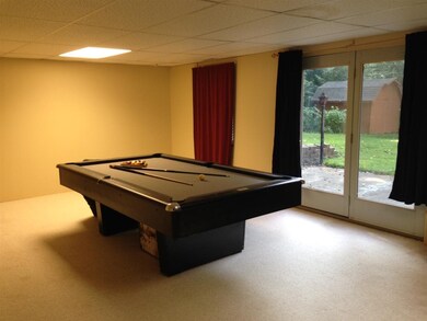 Large family room in basement