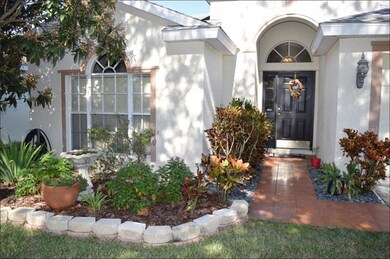 Attractive Front Entrance with mature garden/lands