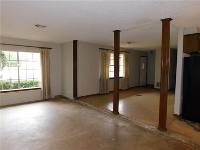 Standing in the garage conversion/dining area look
