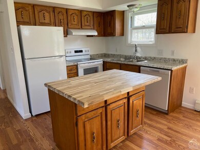 Updated kitchen with eating island