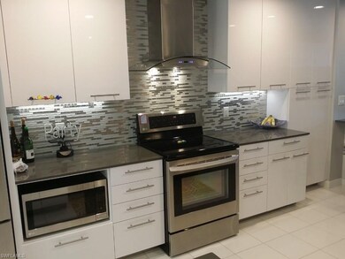 Kitchen design included plenty of counter space.