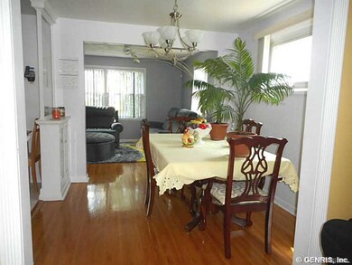 Dining Room. In this view the kitchen is on the le