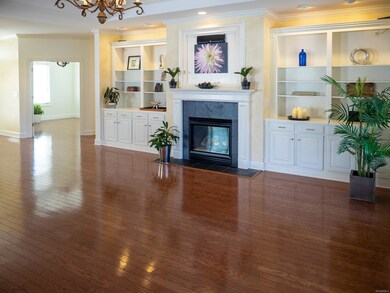 Versatile built-ins house the electronics for surr