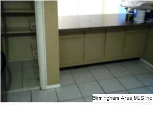 Breakfast bar with cabinets for storage