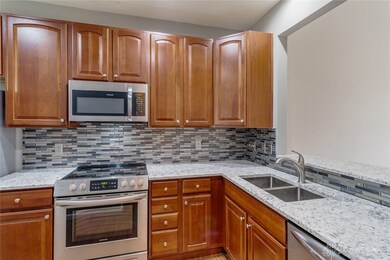 Tile backsplash and granite counters
