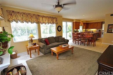 Open floor plan from kitchen to family room is gre