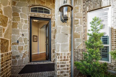 Elegant front door and entry to welcome you home.