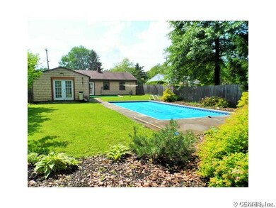 Exterior Front. Large Inground Pool