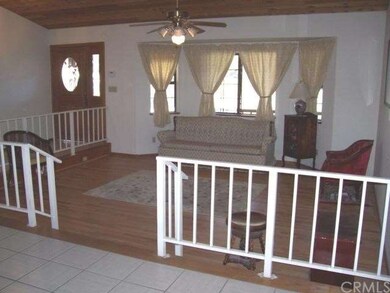 Living Room with bay window, rececessed floor
