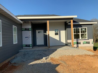 Right side of house