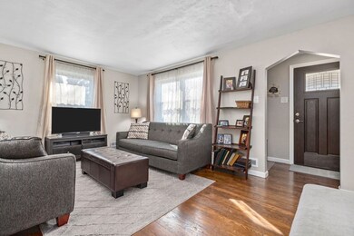 Living Room, Notice the cozy vestibule, with coat