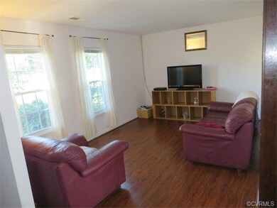Living room with laminate floors